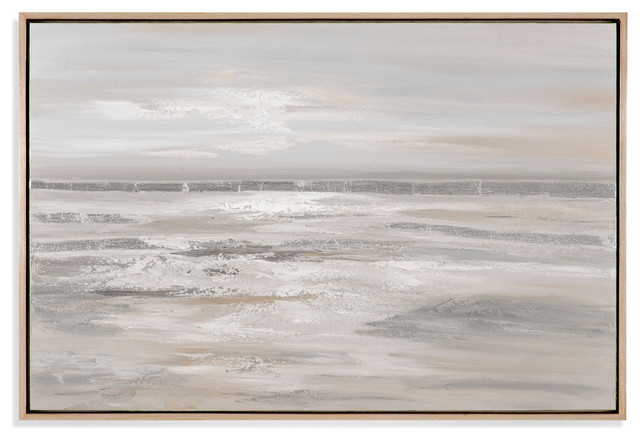 "Silver Landscape" Framed Canvas