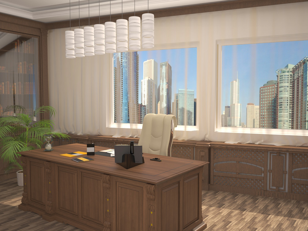 3d-визуализация рабочего кабинета
