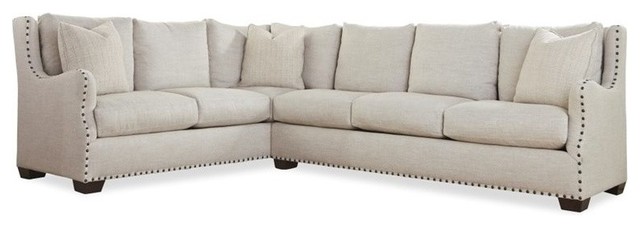 Universal Furniture Connor 2 Piece Upholstered Left Sectional In Universal Furniture Connor 2 Piece Upholstered Left Sectional In Linen