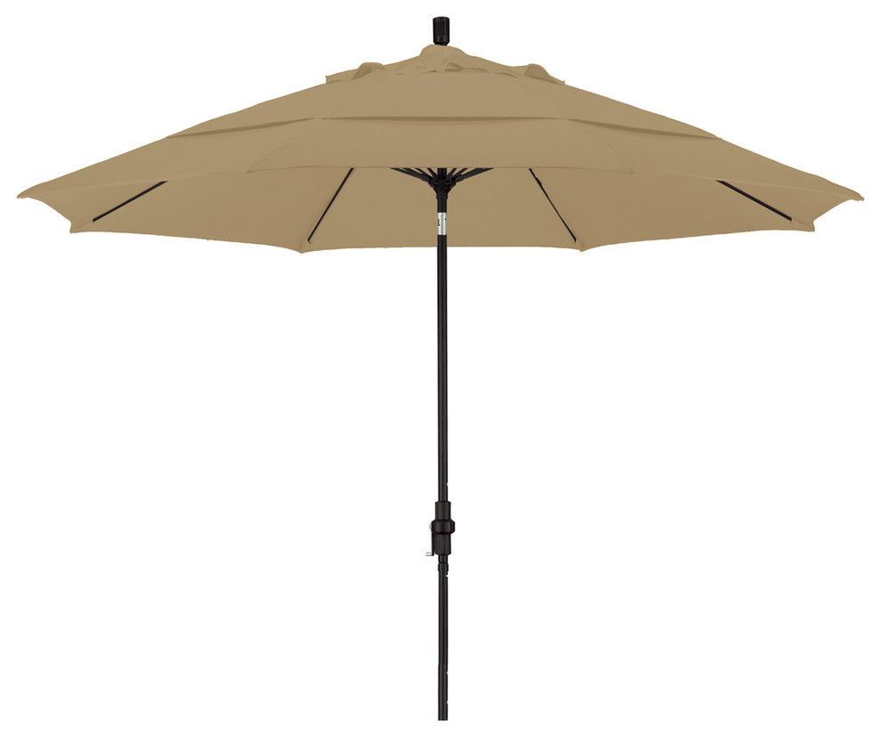 California Umbrella 11' Market Patio Umbrella, Straw ...