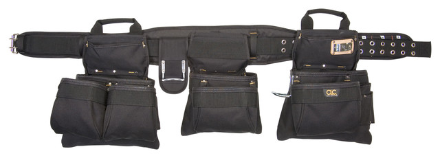 Clc Work Gear 5 Piece 18 Pocket Black Carpenter S Tool Belt Combo Set
