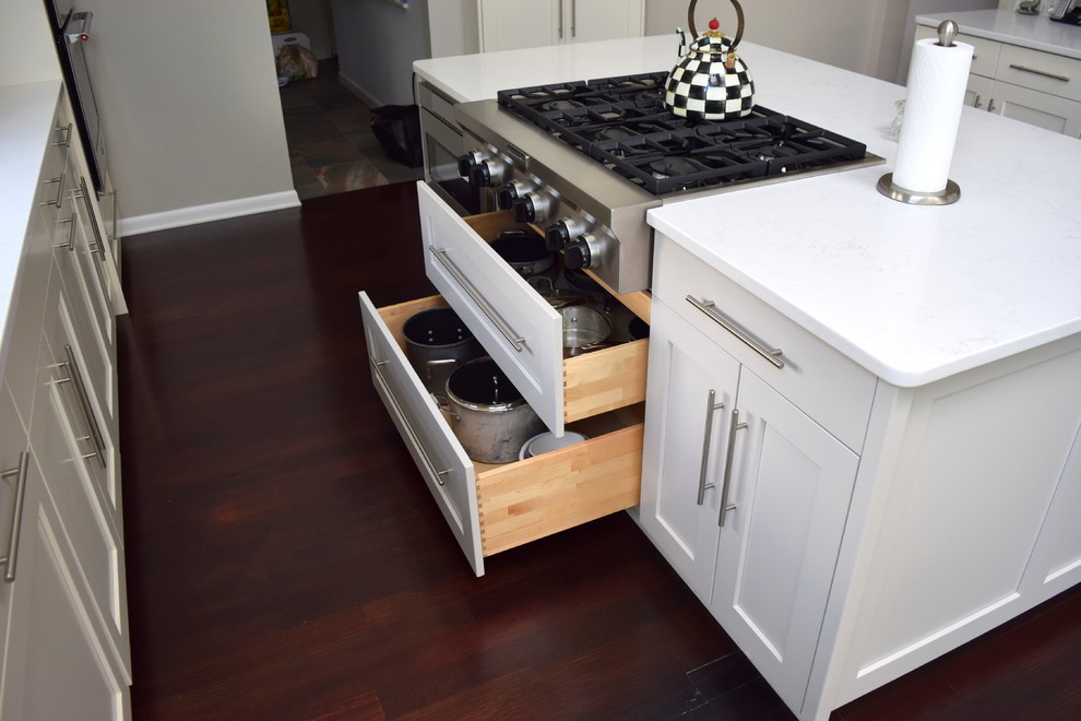 Inspiration for a transitional kitchen remodel in New York