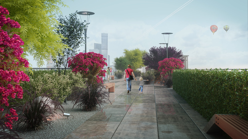 Пешеходный мост в Москве