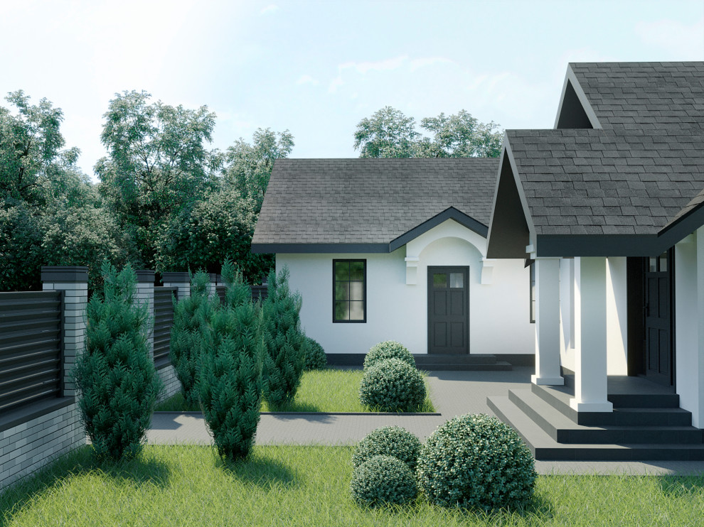 Архитектурный проект загородного дома и бани