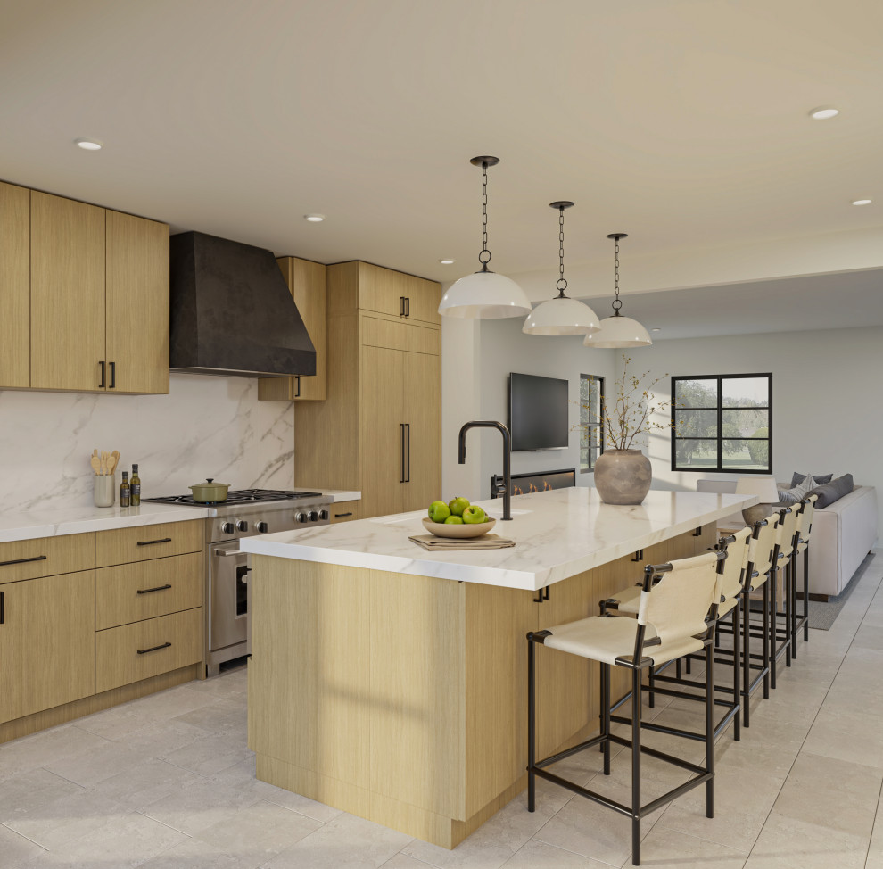 Coastal Calm Kitchen | Santa Ana Home
