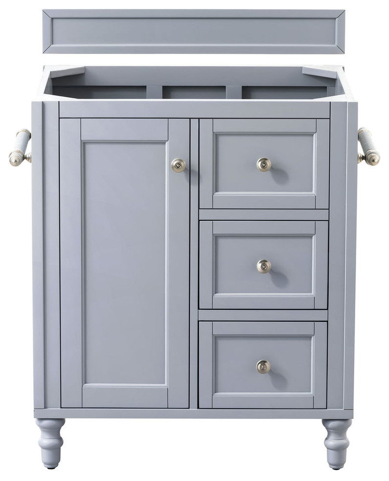 Copper Cove Encore 30" Single Vanity, Silver Gray Traditional