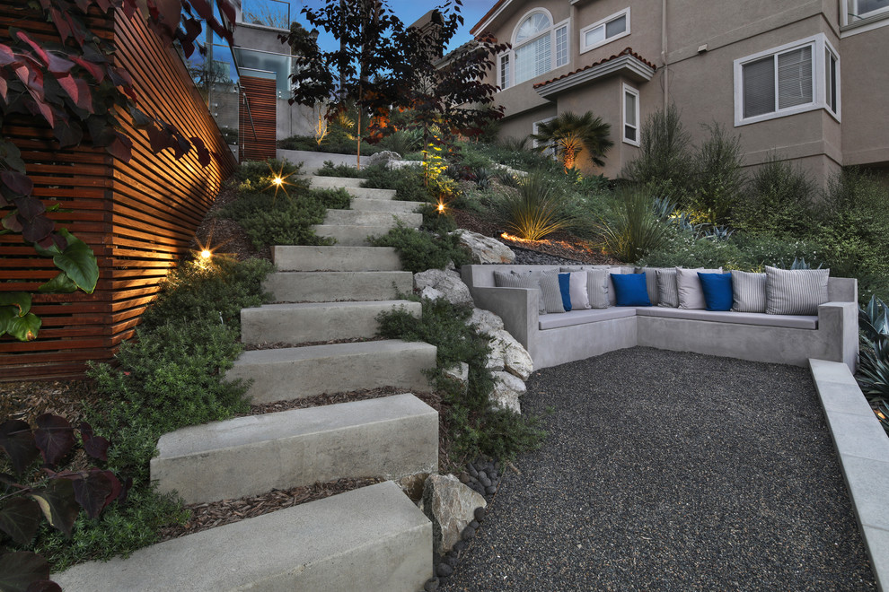 Design ideas for a contemporary home design in Orange County.