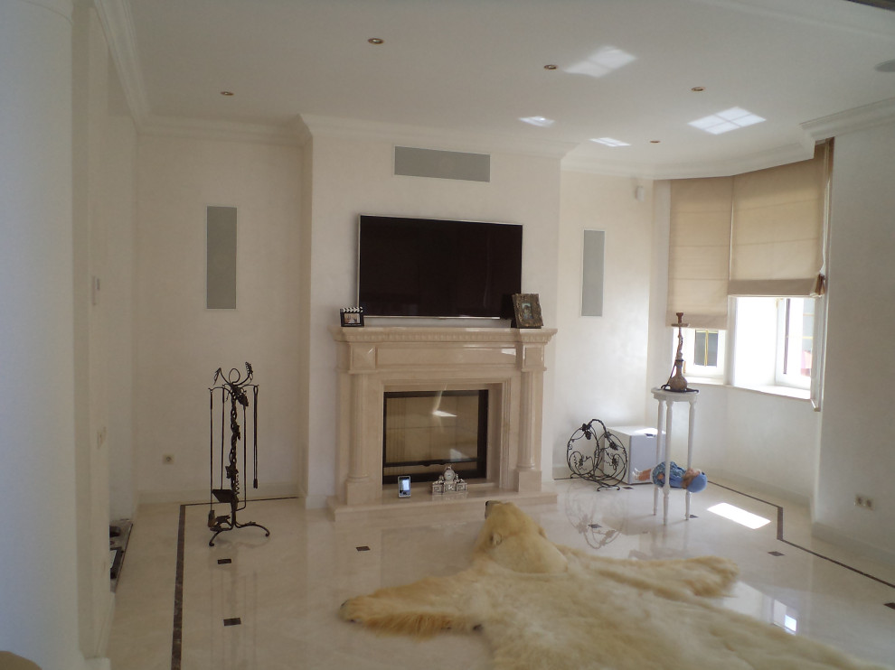 Производство портала и монтаж камина