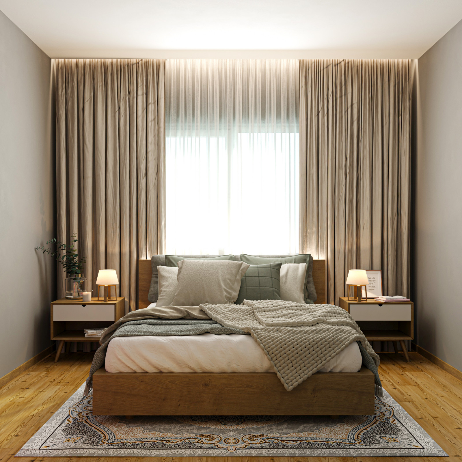 Дизайн спальни в скандинавском стиле