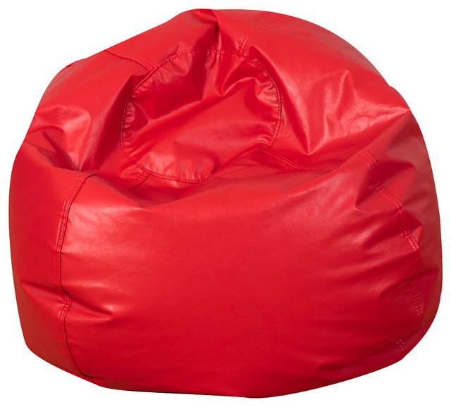 Large Bean Bag Chair, Red Bean Bag Chairs by Children's Factory Houzz