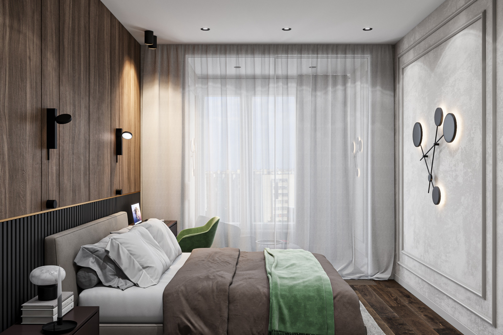 Квартира 108 кв.м. в современном стиле в ЖК CITY Park.