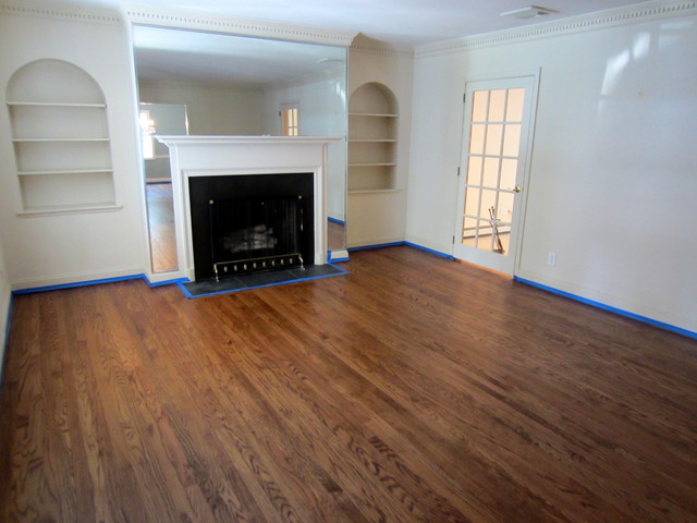 Garden City Old Floors Refinished With Nutmeg Stain And Bona