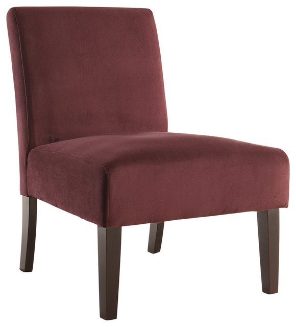 Avenue Six Laa Chair In Port Velvet