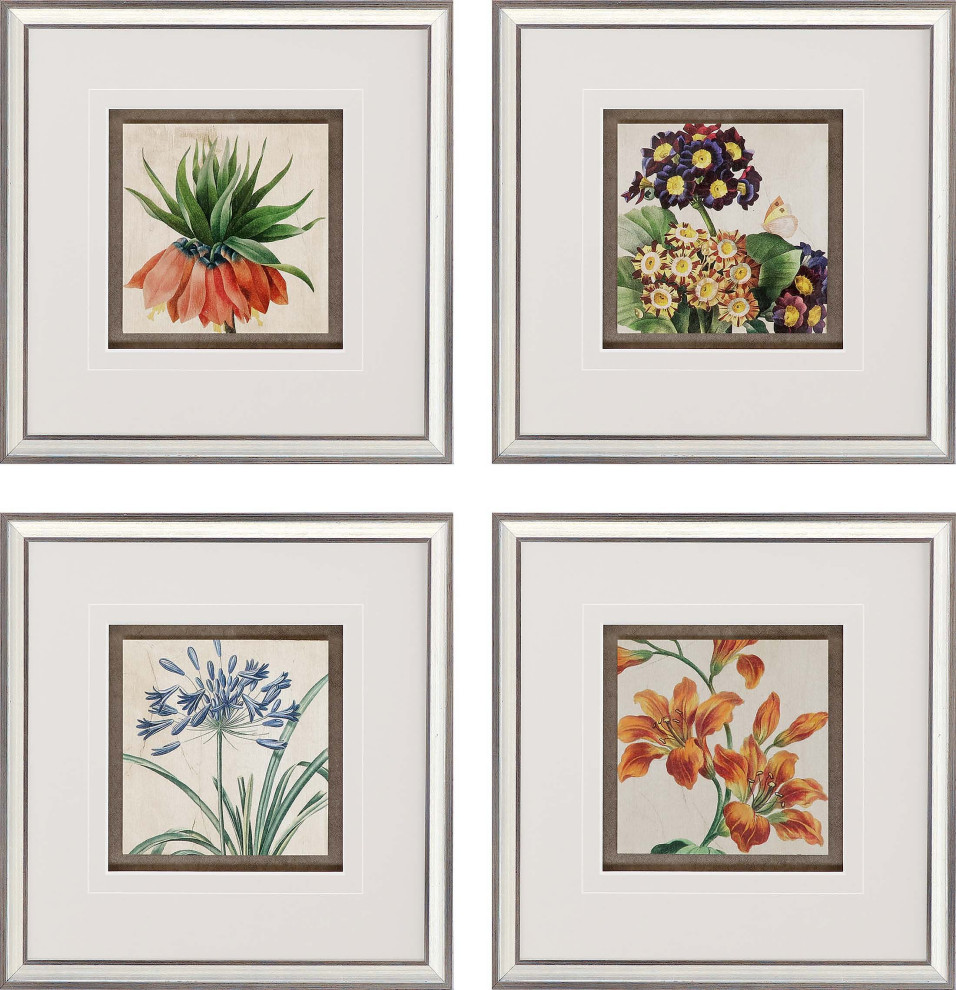 Paragon Heirloom Florals I 4-Piece Set Artwork