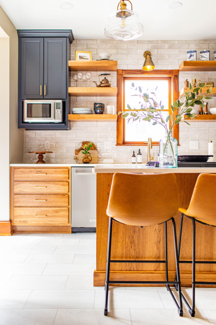 Mid-Century Modern Kitchen transitional-kitchen