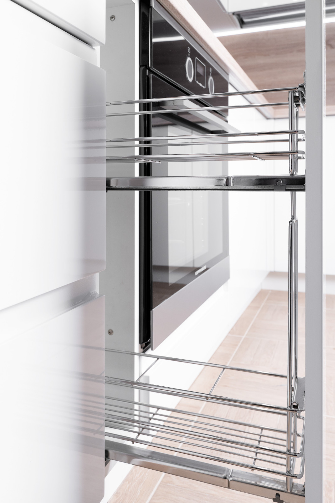 Кухня с интегрированными ручками