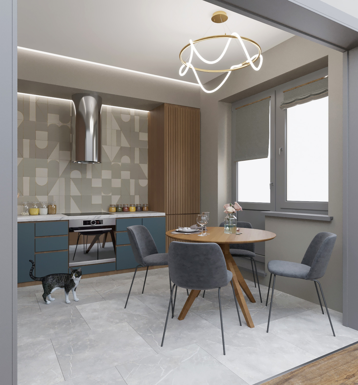 Яркая кухня для парня