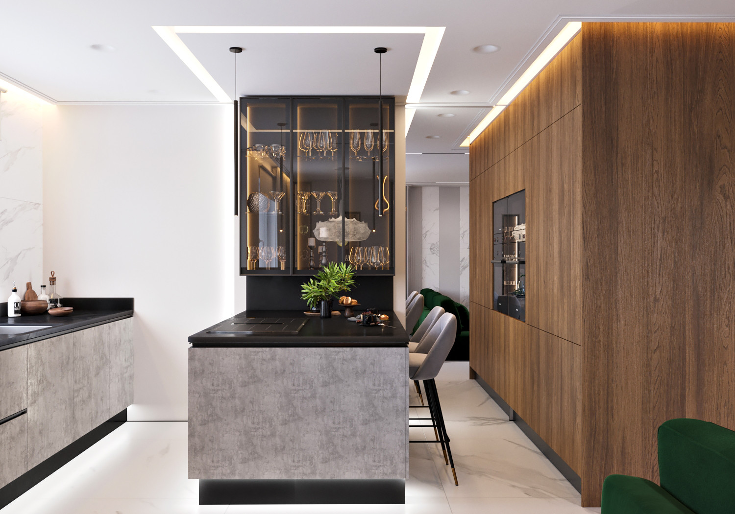 Трехкомнатная квартира на 16 этаже с видом на море, жк Горизонт