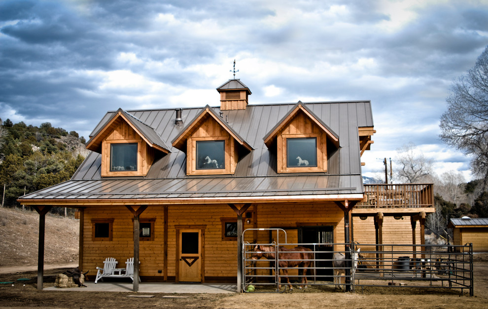 Apartment Barn With Gable Dormers American Southwest Exterior