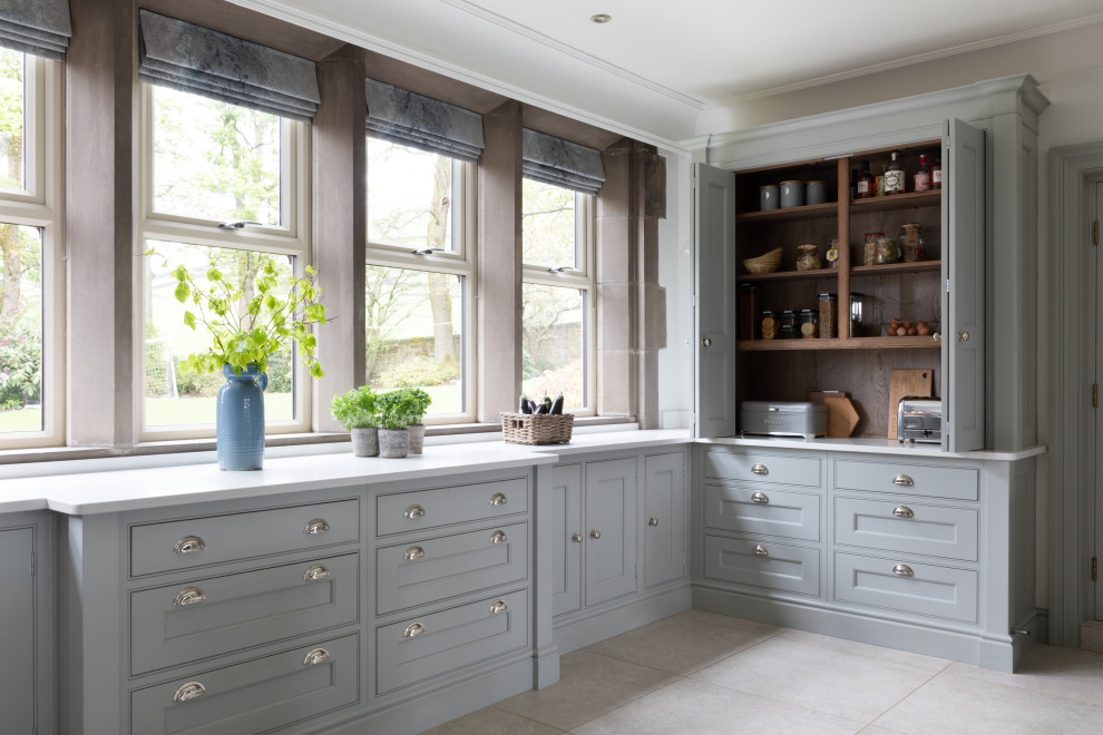 Altrincham County House Kitchen Bespoke Shaker Kitchen, Handcrafted