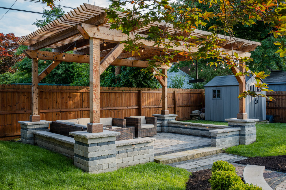 Cedar pergola