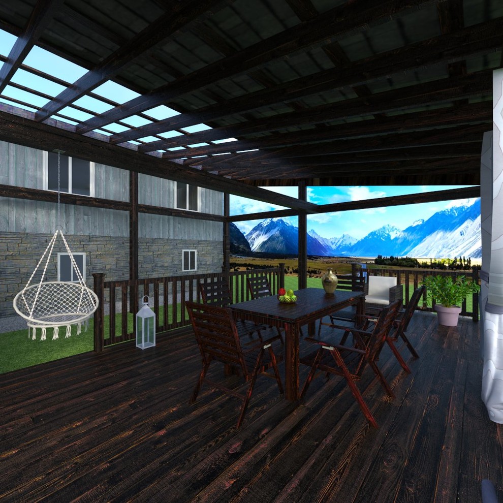 The concept of a wood deck in Canada