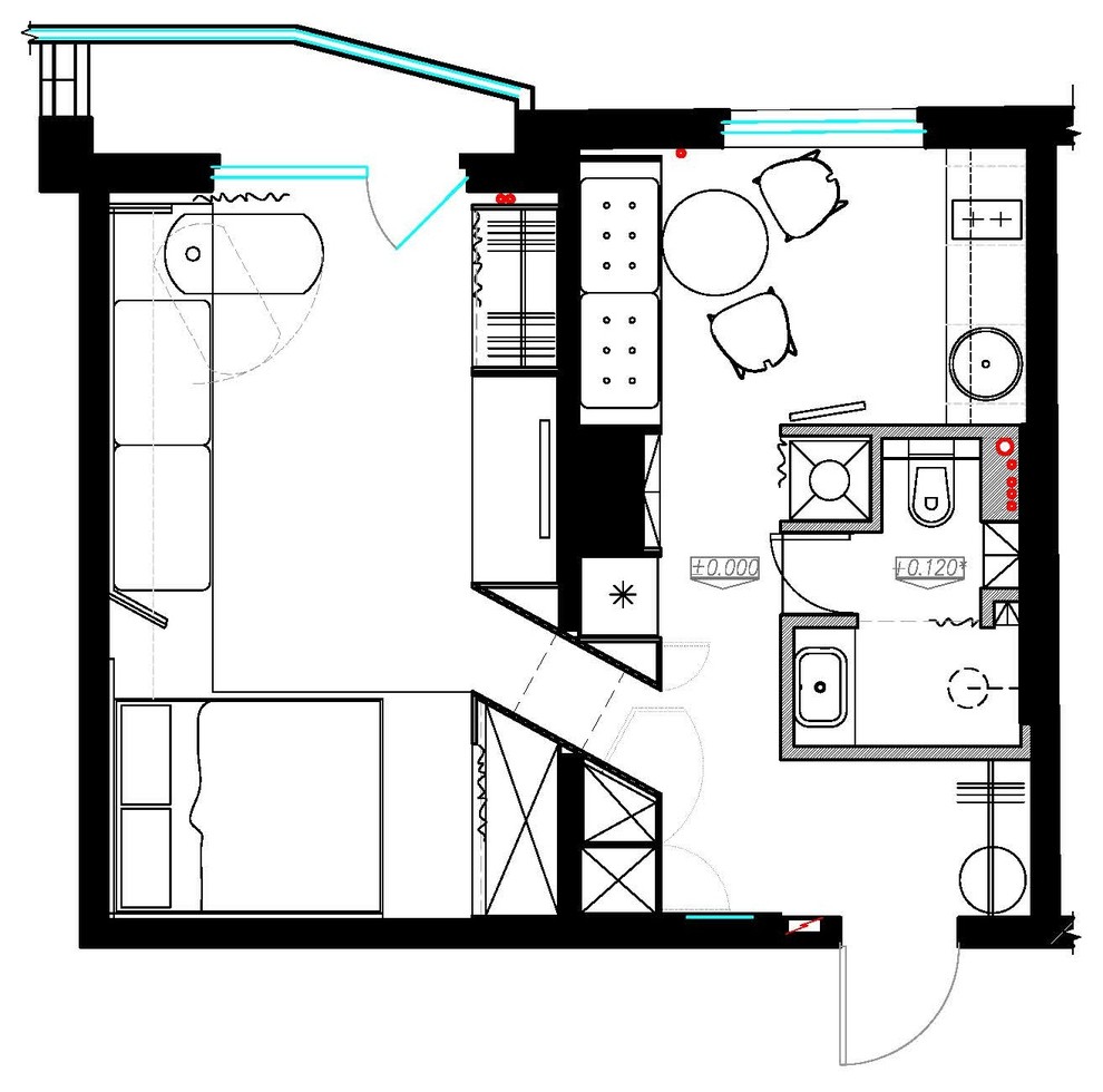 Квартира для молодой девушки.