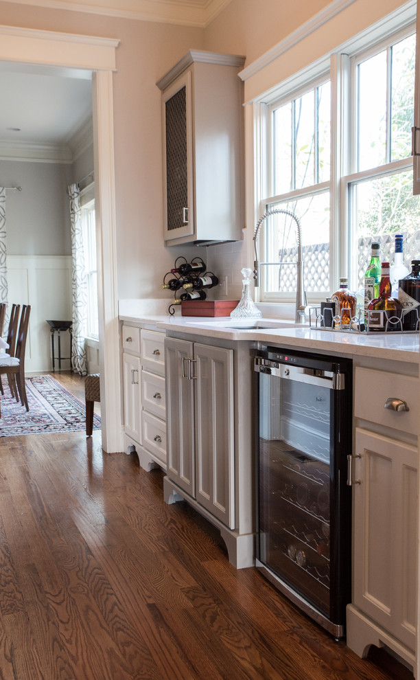Example of a large transitional kitchen design in Atlanta