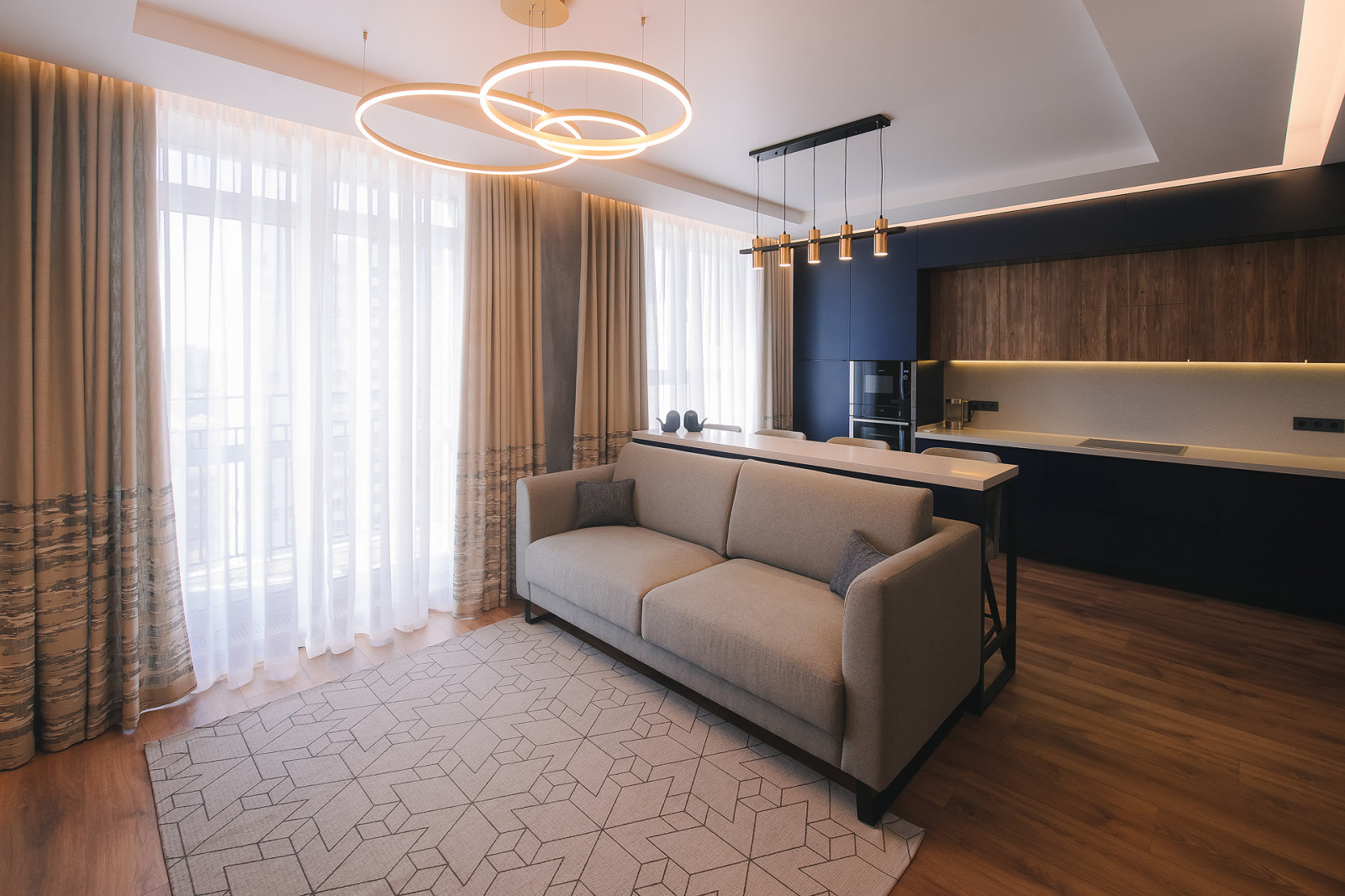 Фото дизайна интерьера готовой квартры