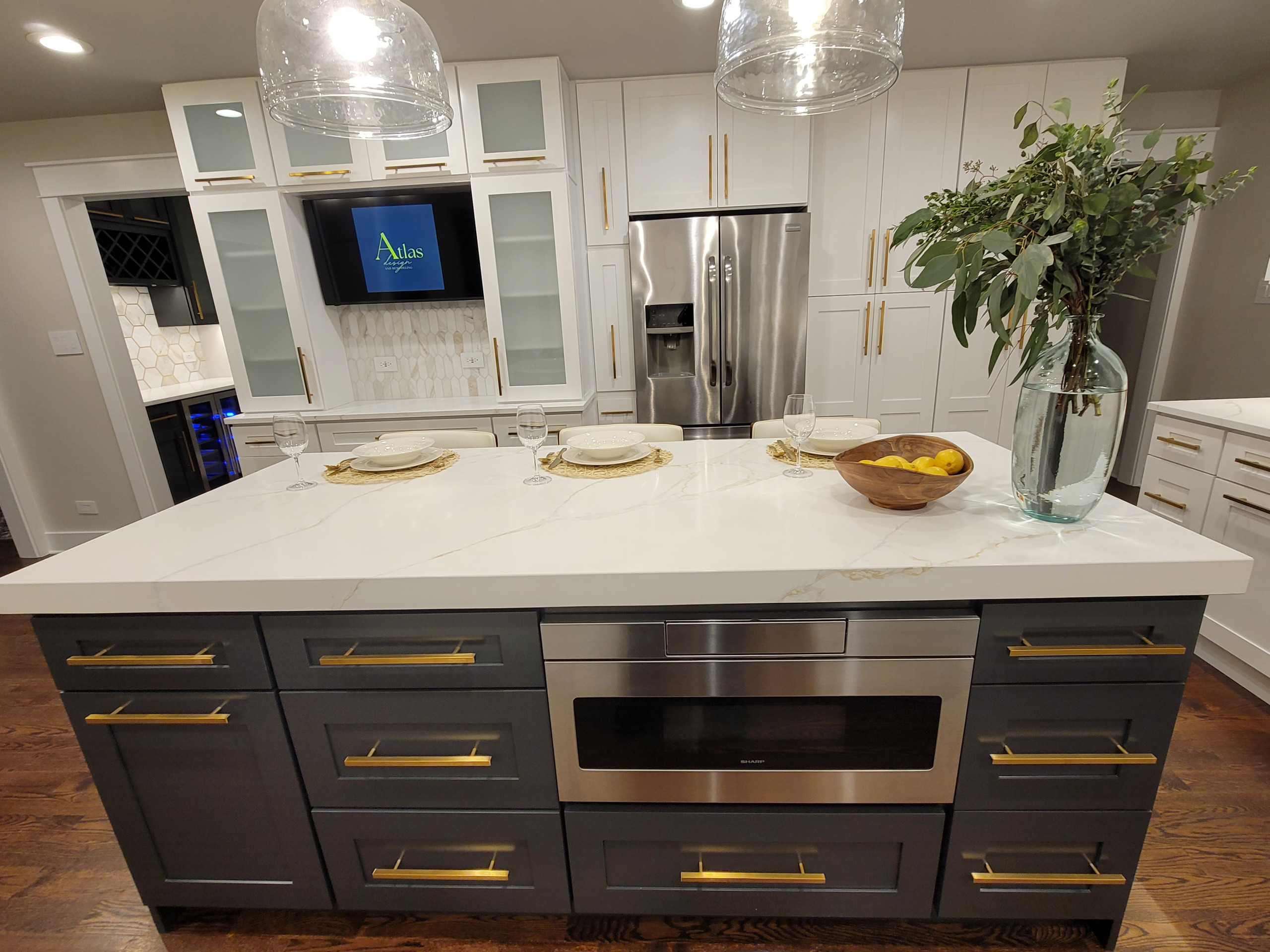 Custom Kitchen with Built-ins and Butler's Pantry