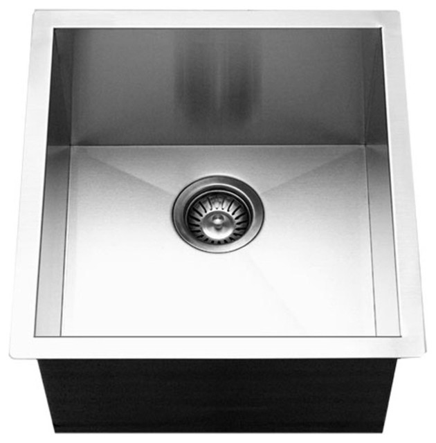 Houzer Ctr 1700 Contempo Series Undermount Stainless Steel Bowl Bar Houzer Ctr 1700 Contempo Series Undermount Stainless Steel Bowl Bar Prep Sink Contemporary Sinks By Inc