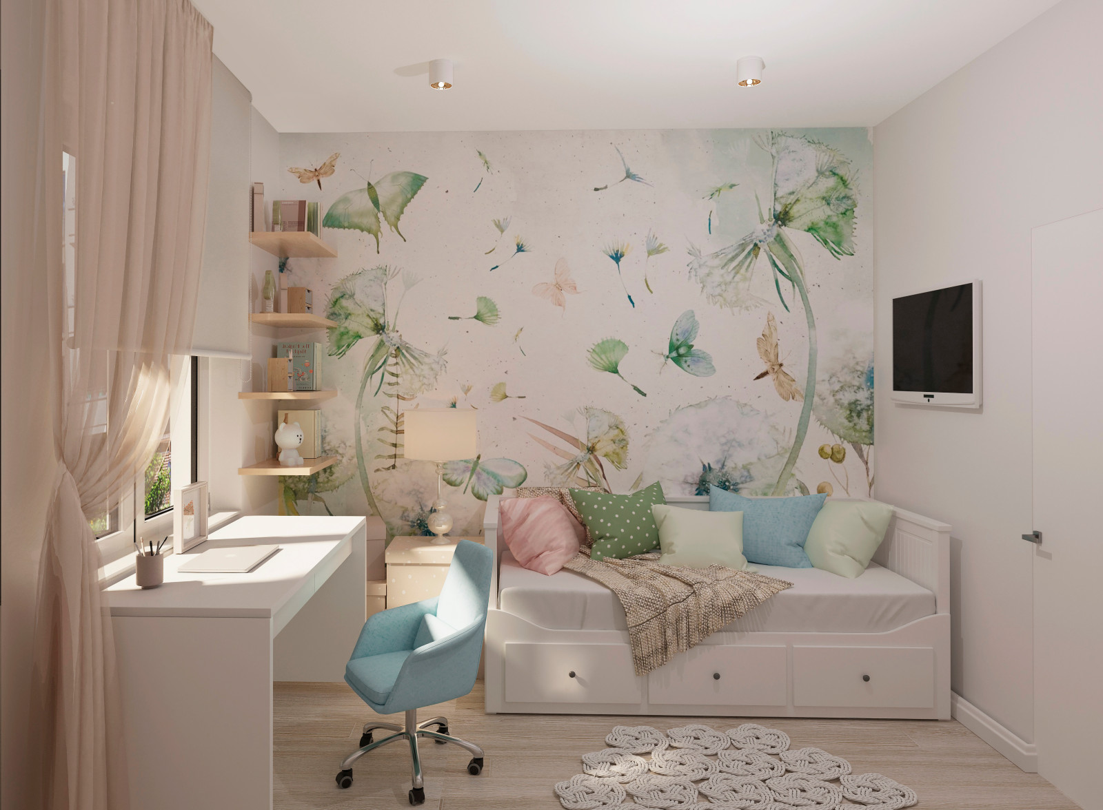 Siebenzimmerwohnung in Berlin, im skandinavischen Stil.