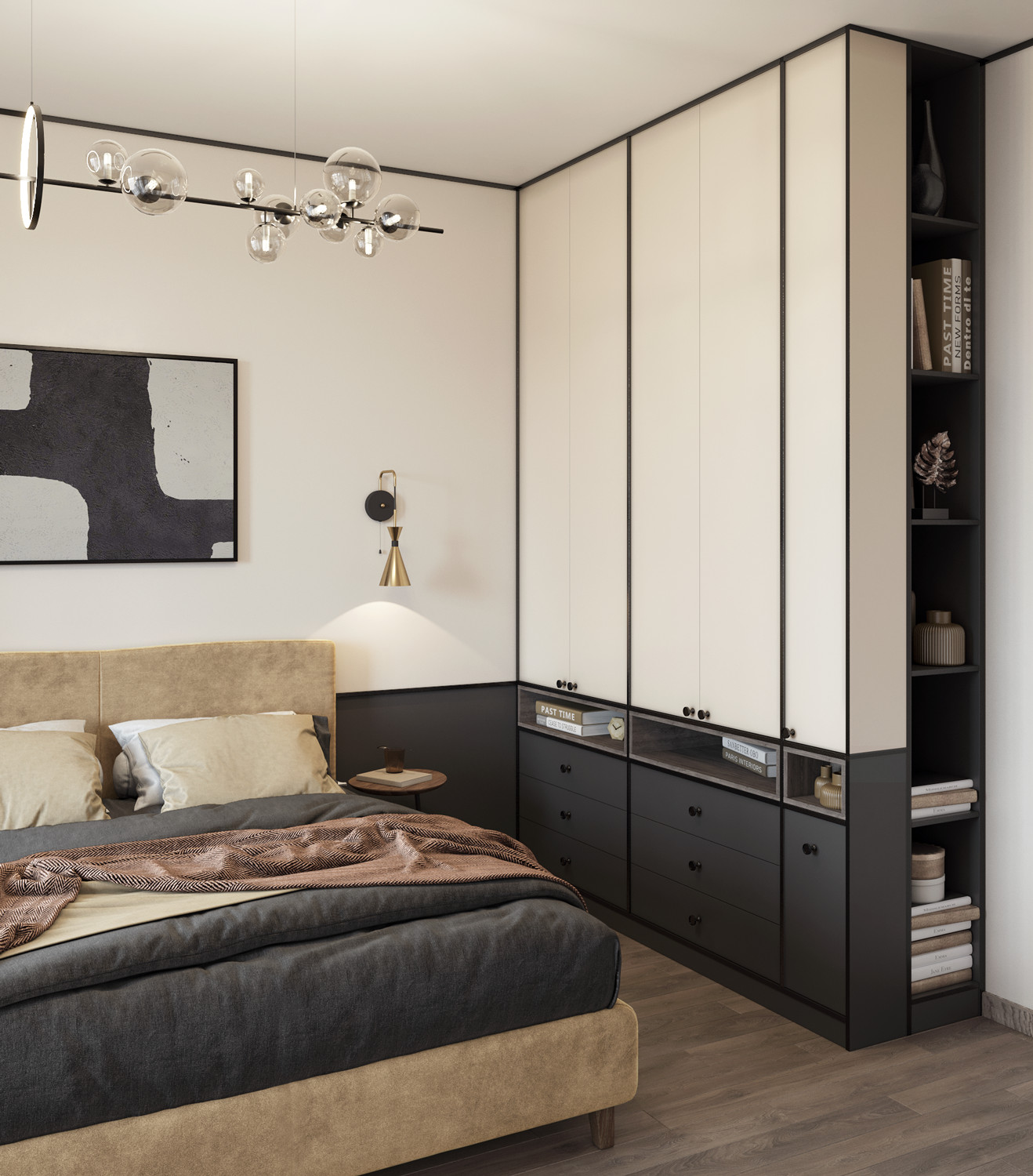 визуализация трехкомнатной квартиры ЖК Варшавская Life