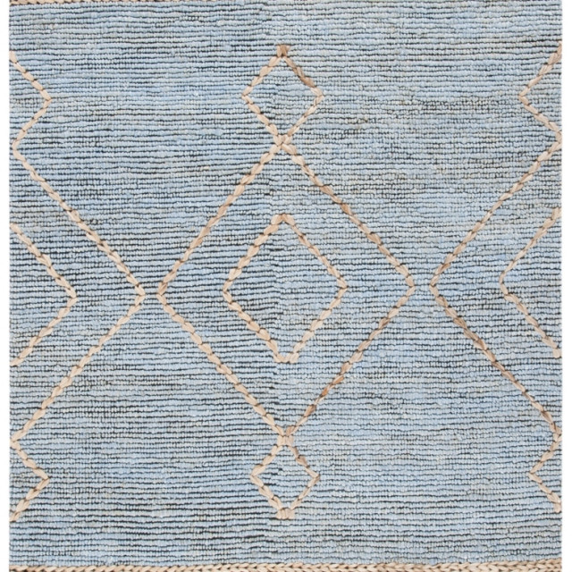 Safavieh Kilim Klm459a Handwoven Natural / Blue Rug, 8' x 10