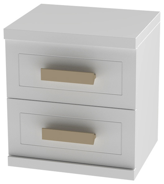 Aura Bedside Table, 2 Drawers