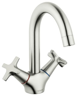 Hansgrohe 71270 Logis Classic Single Hole Bathroom Faucet, Brushed Nickel