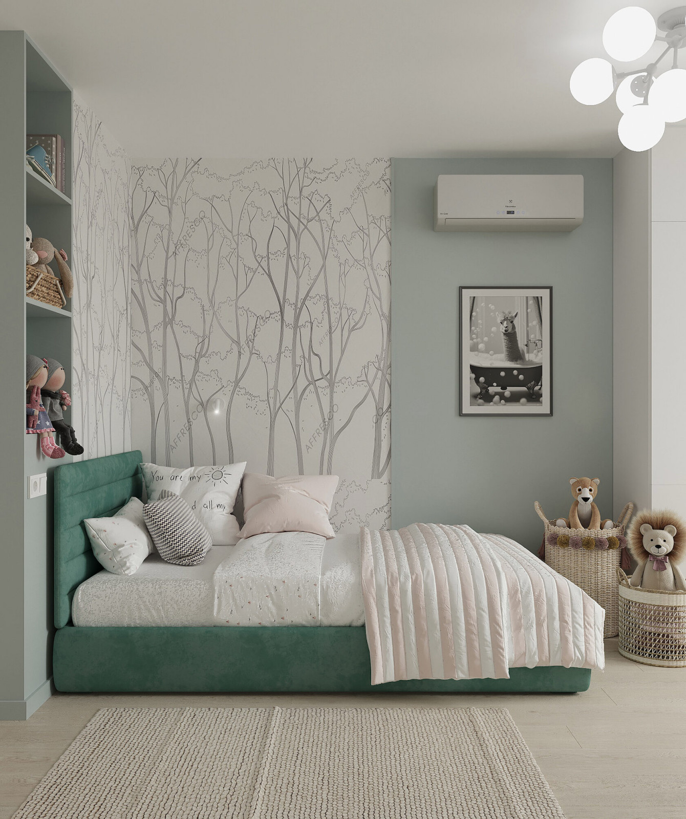 Интерьер квартиры для молодей семьи с ребенокм.