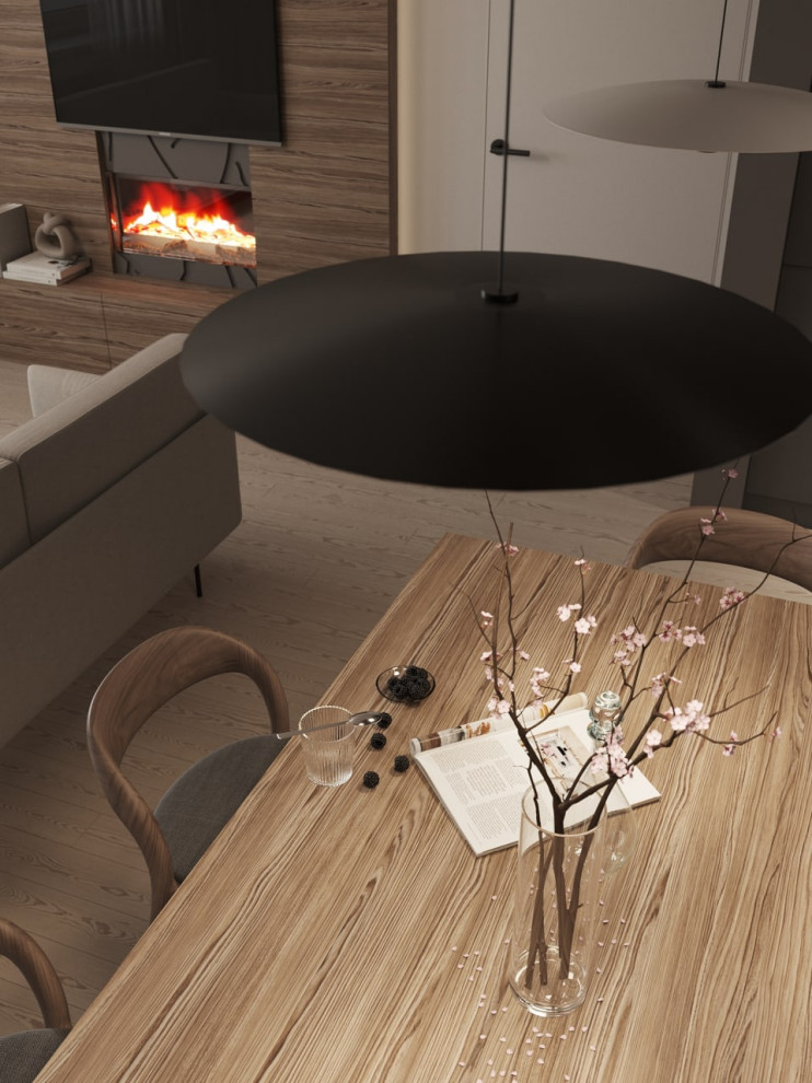 Гостиная в трехкомнатной квартире в Москве, м. Войковская