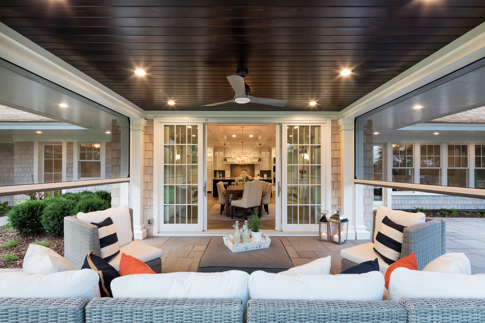 This is an example of a beach style verandah in Minneapolis.