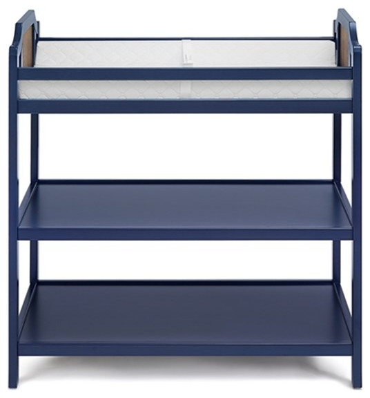 Suite Bebe Brees Contemporary Wood Changing Table in Midnight Blue ...