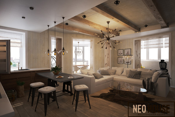 Лофт с дерзкой брутальностью