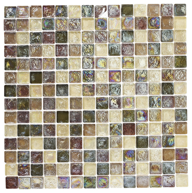 Hammered Glass Natural Mosaic Tiles 305x305 Mm Set Of 20 M²