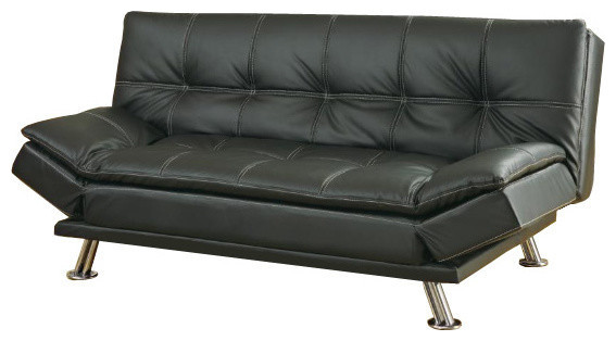 Coaster Futon Hot 56 Off, Coaster Dilleston Black Contemporary Sofa Bed Futon
