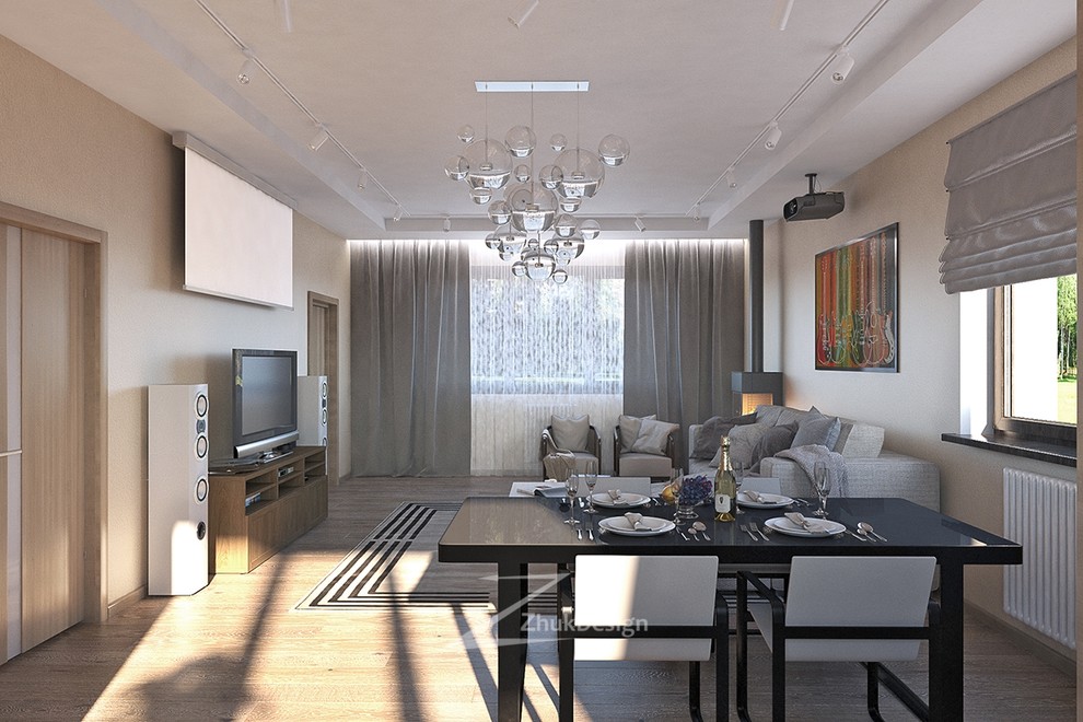 Интерьер загородного дома в современном стиле