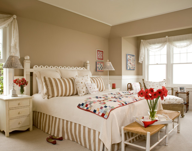 santa barbara dutch colonial - beach style - bedroom - los angeles