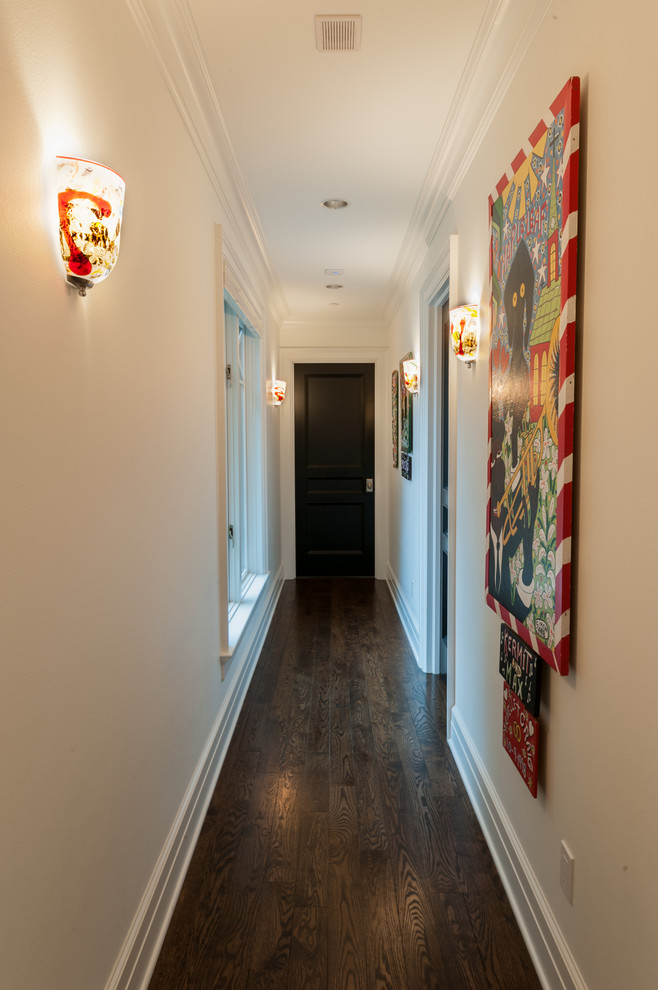 Photo of an eclectic hallway in Seattle.