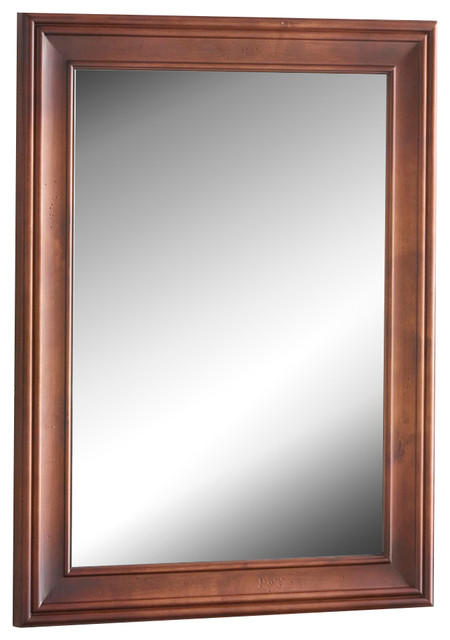 Ronbow Traditional Solid Wood Framed Bathroom Mirror Colonial Cherry 24 X32 Traditional Bathroom Mirrors By Ronbow Corp