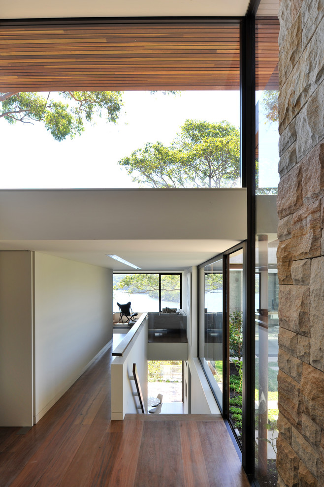 Design ideas for a contemporary hallway in Sydney.