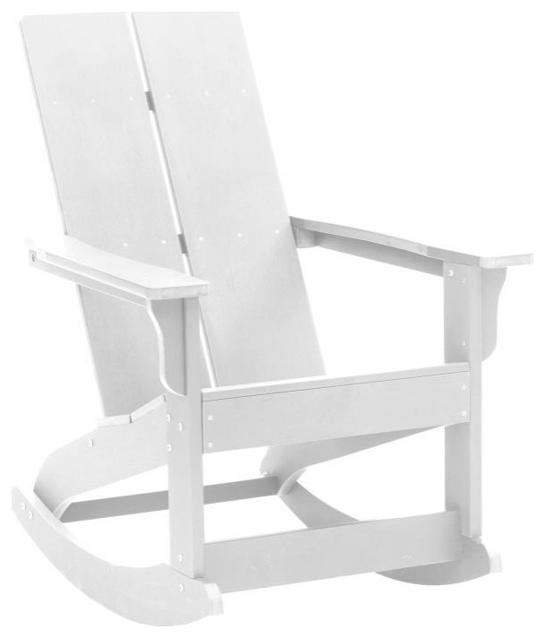 Finn Outdoor Rocking Adirondack Chair w/Rust Resistant Stainless Steel