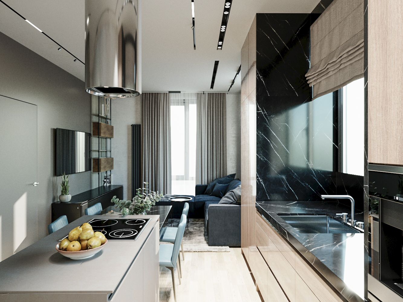 Роскошная квартира в ЖК "Пресня сити", площадью 65 кв. м